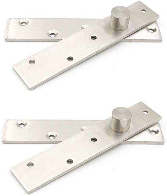 HAI+ 2 Sets of 360 Degree Rotating Hidden Stainless Steel Pivot Hinges