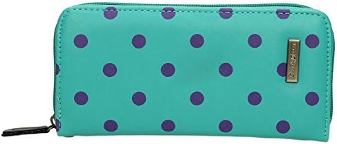 Bella Polka Dot Long Zip around Wallet Purse