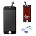 SANKA LCD Screen Replacement Retina Touch Screen Digitizer Display Glass Frame Assembly for iPhone SE - Black (Free Repair Tools Included)