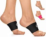 Compression Arch Support Sleeves for Men & Women (1 Pair) - Best Plantar Fasciitis Support Brace for Pain Relief, High Arch Pain, Flat Feet & Heel Spurs - Wear with Our Plantar Fasciitis Socks