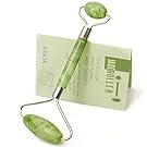 The Original Chi Himalayan Anti Aging Jade roller Therapy 100% Natural jade facial roller double Neck Healing Slimming Massager - By Krasr