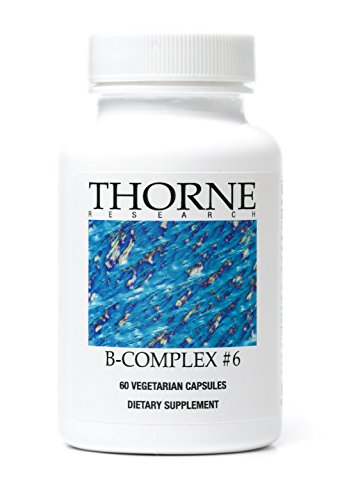 Thorne Research - B-Complex #6 - Active Forms of Essential B Vitamins with Extra B6 as Pyridoxine and Pyridoxal 5'-phosphate - 60 Capsules Thorne Research - B-Complex #6 - Active Forms of Essential B Vitamins with Extra B6 as Pyridoxine and Pyridoxal 5'-phosphate - 60 Capsules