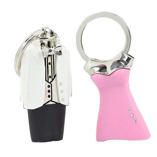 image for Maycom Wedding Dress Couple Keychain Creative Two Sets Dresses Can Be 
