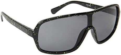 80's Vintage Neon Splattered Wrap Sunglasses