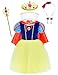 Party Chili Princess Snow Costume for Girls Dress Up with Accessories 4-5 Years(120cm)