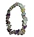 1pc Natural Healing Crystal Fluorite Chip Premium Quality Gemstone 7 Inch Stretch Bracelet