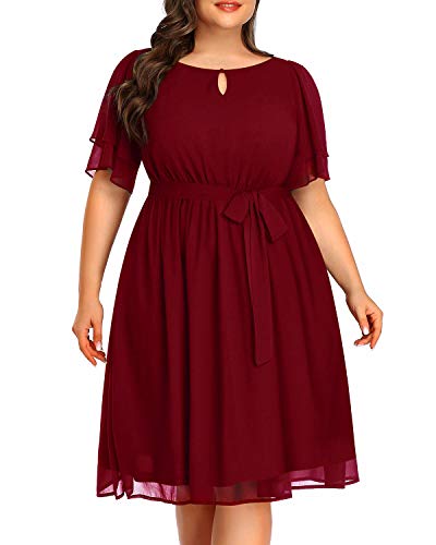 burgundy cocktail dress for wedding