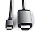 Satechi Aluminum USB C to HDMI Cable 4K @ 60Hz – USB C to HDMI Capable – Compatible with iMac Pro, iMac, Mac mini, MacBook Pro/Air, Windows, PC, Laptop and More - Space Gray