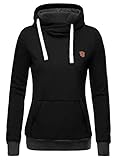 DJT Womens Funnel Neck Hoodie Sweatshirt