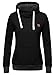 DJT Women's Funnel Neck Kangaroo Pocket Hoodie Sweatshirt