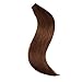 20 Inch Tape In Hair Extensions 100% Remy Straight Tape Human Hair Extensions 20pcs 50g/pack (#4) Medium Brown