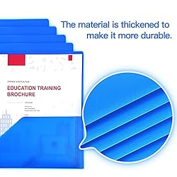 KTRIO Plastic Pocket Folders with Prongs, 5 Pack 2