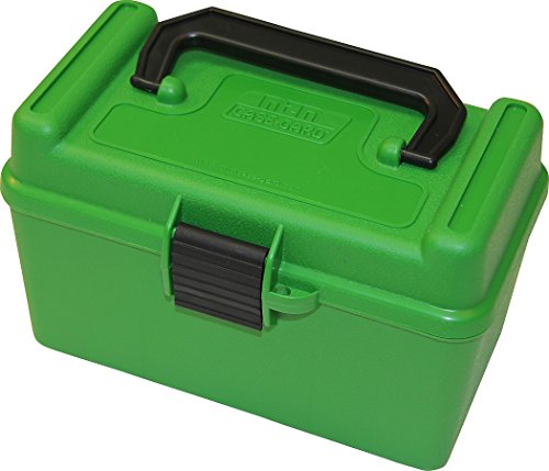 MTM 50 Round Deluxe Rifle Ammo Box 17, 204, 223, 5.56x45, 6x47