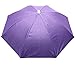 Accinouter Purple Umbrella Hat, Folding Headwear Elastic Headband Sun Rain Gardening Cap