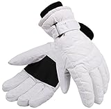 Livingston Women's Thinsulate Lining Sports Ski / Snow Gloves, White, Large Livingston Women's Thinsulate Lining Sports Ski / Snow Gloves, White, Large