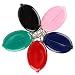 Set of 5 – Plastic Squeeze Coin Wallet, Change Pouch, Money Holder Purse with Keychain Ring, Made in USA