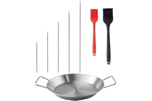 SundiooK for Stainless Steel Skewer Grill & Oven, 5 Adjustable Spikes 6-14 in, for Heavy Duty 850for F, Tacos Al Pastor, Gyro