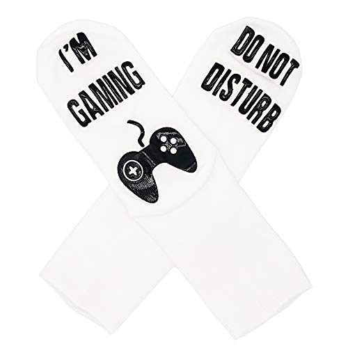 EngmooDo Not Disturb Funny Gaming Socks Christmas Gift Stocking Stuffers for Teenage boys Kids Men Women
