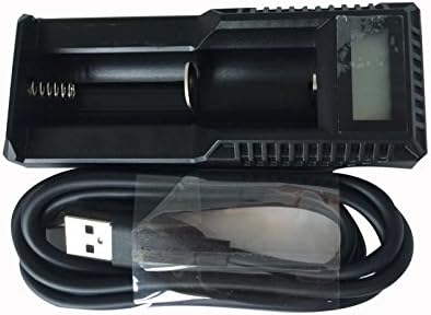 SumbowStar USB Multi-Functional Smart Battery Charger Compatible with Li-ion/IMR 18650 18490 18350 17670 17500 16340 14500 10440(Single Slot)