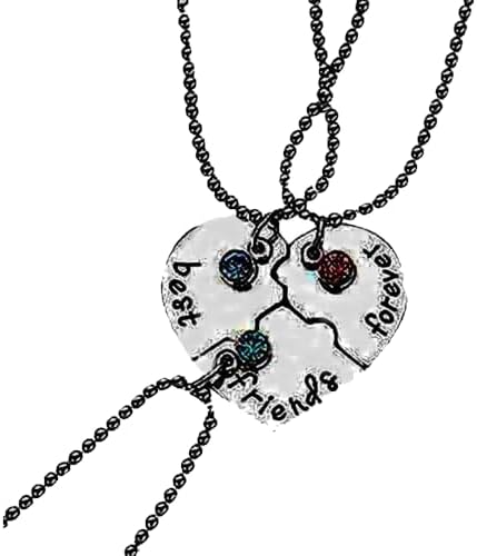 NALANDA Best Friends Forever Ever Friendship Necklaces Keychains