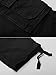 OCHENTA Men's Cotton Washed Multi Pockets Military Cargo Pant (34, Black)
