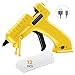 Cordless Mini Glue Gun, TopElek Upgraded Hot Glue Gun with 12 Glue Stick, on-Off Switch and Integrated 3.6 V Lithium-Ion Battery for DIY Arts, Craft, Home, School, Office Repair(Yellow)