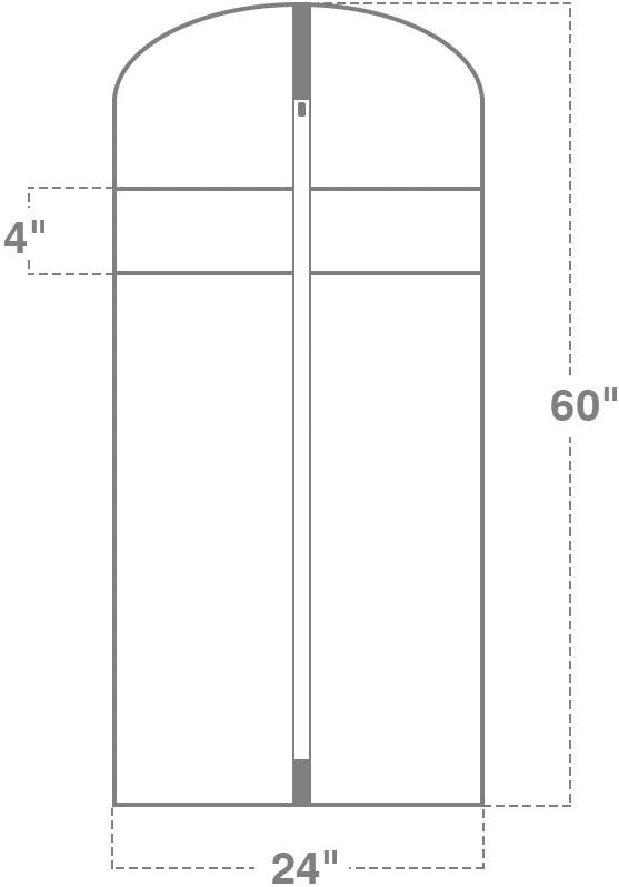 HOUSE DAY Garment Bags for Storage(5 Pack 60 inch) Garment Bags for Travel Lightweight Oxford Fabric Suit Bag for Storage and Travel,Closet,Washable Suit Cover for Dresses,Suits,Coats: Home & Kitchen