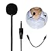 Lavalier Microphone HaoWorks HW55 3.5mm Comfortable Hands Free Clip-on Microphone for Smartphones Voice Amplifier Teaching YouTube and Video Recording