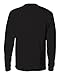 Hanes Men's Tagless Long Sleeve T-Shirt with a Pocket - Large - Black