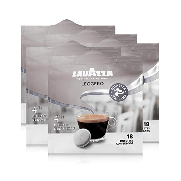 Lavazza Kaffeepads Leggero 18 Pads - Für Kaffee-Padmaschinen 125g Röstkaffee (5er Pack)