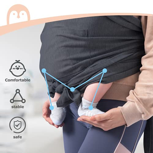 Momcozy Baby Wrap Carrier Slings, Easy to Wear Infant Carrier Slings