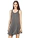 ROMWE Women's Sleeveless Summer Swing Tank Sundress Grey XL