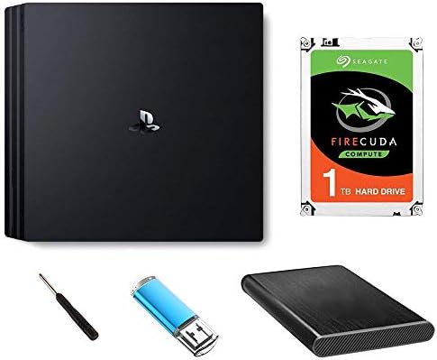 1TB PS4 SSHD (Solid State Hybrid Drive/SSD+HDD) Upgrade Kit - Seagate Firecuda - Compatible with Playstation 4, PS4 Slim, and PS4 Pro (1TB SSHD)