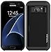 Galaxy S7 Card Holder Case, Holds Up to 2 Cards, TORUBIA Wallet Case Slim Fit Armor Air Cushion Technology Dual Layer Heavy Duty Shockproof Bumper Protective Cover for Samsung Galaxy S7 - Black
