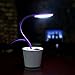 Furnizone Cute Desk Lamp Kids Night Light Flexible Dimmable Touch Lamp Bedside Book Light Study Lamp with Pencil Holder USB Rechargeable Purple