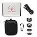 Azomovic 5 in 1 Cell Phone Lens 0.63X Wide Angle Lens 15X Macro Lens 198° Fisheye Lens 2X Telephone Lens and CPL Professional for iPhone 8,7,6, 6s, X, Samsung, HTC, Nexus, iPad & Smartphones