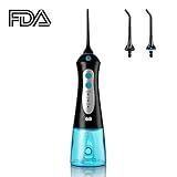 Water Flosser Cordless, Cozzine Dental Water flosser, Portable Rechargeable Electric Flosser for Home, Travel, Adults, Kids & Braces (IPX7 Waterproof, 2 Tips, 3 Water Pressure Modes & 200ml Capacity)