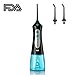 Water Flosser Cordless, Cozzine Dental Water flosser, Portable Rechargeable Electric Flosser for Home, Travel, Adults, Kids & Braces (IPX7 Waterproof, 2 Tips, 3 Water Pressure Modes & 200ml Capacity)