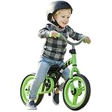 Little Tikes My First Balance-to-Pedal Training Bike for Kids in Green, Ages 2-5 Years, 12-Inch, 649615C