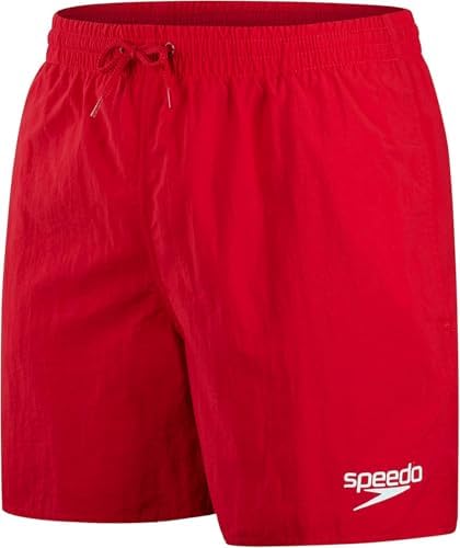 Hombre Shorts de baño Essential de 41 cm Fed Red S