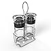 Royal Salt and Pepper Shaker Set with Stainless Steel Stand