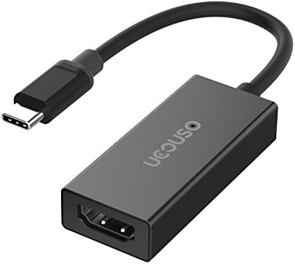 USB C to HDMI Adapter(4K@60Hz),UCOUSO USB 3.1 Type C to HDMI Converter Aluminum Adapter for MacBook,MacBook Pro,Dell Alienware,Dell XPS13 and More(Black)
