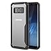 Willnorn Galaxy S8 Case Bumper Clear Slim Fit Flexible TPU Gel Rubber Premium Hybrid Protective Clear Case Cover For Samsung Galaxy S8 (Clear-Black)