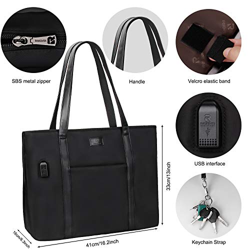 Relavel Laptop Tote Bag for Men and Women Business Work Teacher School