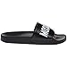 MOSCHINO Men's Pool Slides, Black, 12 M US