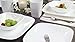 Corelle Boutique Cherish Embossed Square 16-Piece Set White Dinnerware Square Dishes Stackable And Lightweight Dishwasher Freezer Oven And Microwave Safe Made Of Glass And Porcelain Chip Resistant