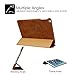 Jisoncase JS-ID6-04A Vintage Genuine Leather Smart Cover Case for iPad Air 2 and iPad Air (Brown)