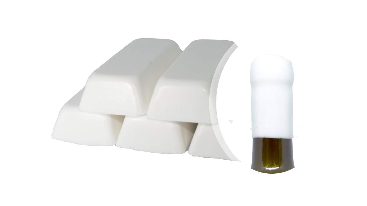 Generic Pack of 500 gr White Shellac o Soft Wax for Sealing Wine Bottles, Beer, Grappa, Liquors