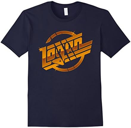 Men's Logan &amp; The Wolf - Cool vintage typography logo T-shirt XL Navy