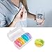 Weekly Pill Box 2 Times a Day, Portable Moisture-Proof Pill Organizer Case with Large Compartment for Vitamins, Supplements, Medication